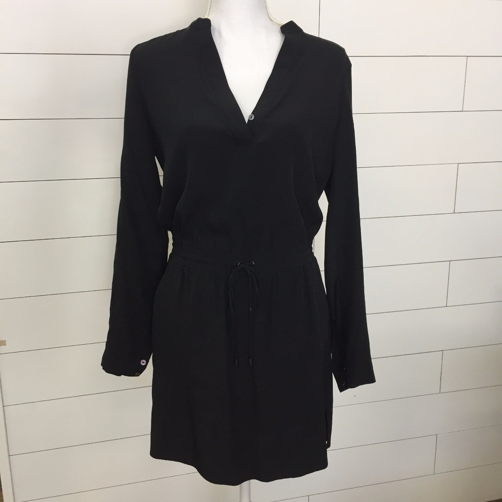Vince Dress, Shirt Dress with Drawstring Waist